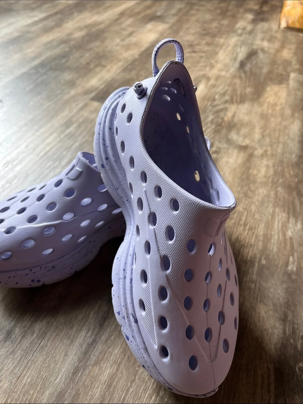 Kids Lavender Slip-On Water Shoes with Drainage Holes